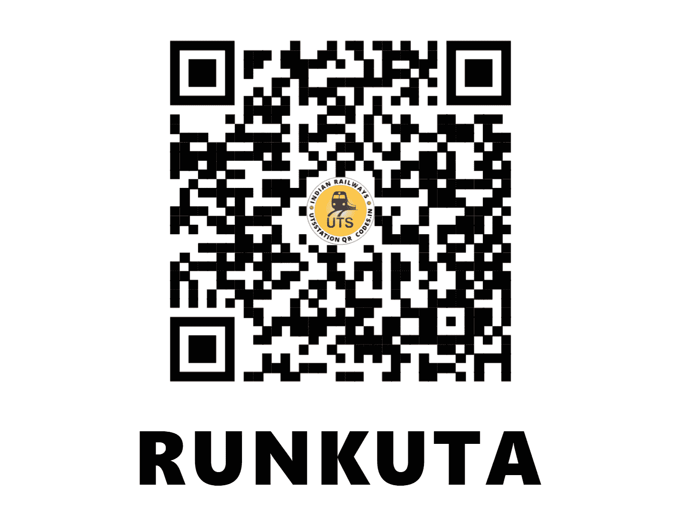 UTS QR Code for RUNKUTA - RNKA - NC (UTTAR PRADESH)